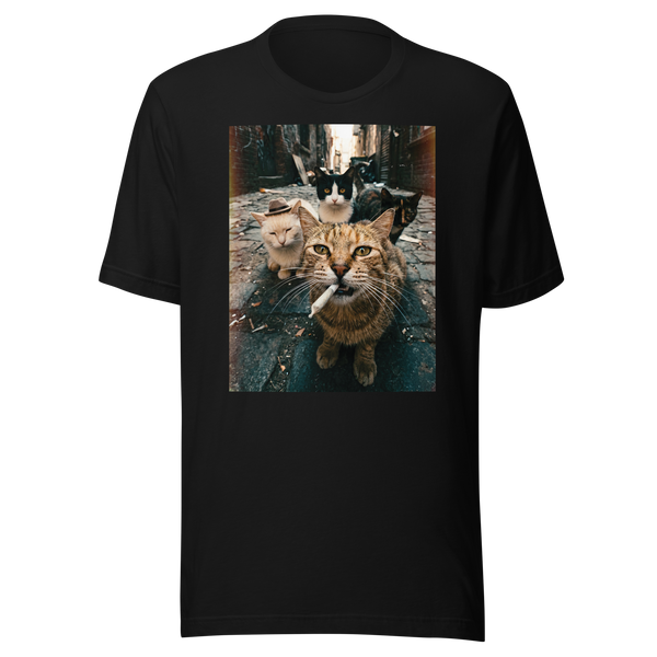 Smoking Cat Meme Funny Gifts for Men Women T-Shirt