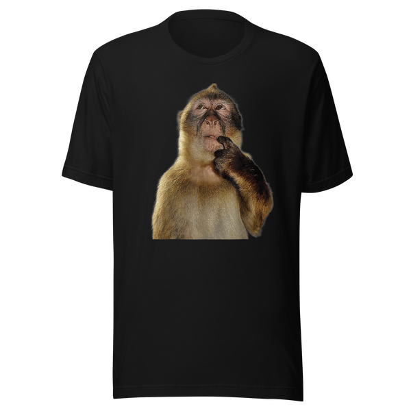 Thinking Monkey Funny Meme Cute T-Shirt