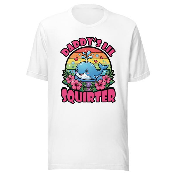 Inappropriate Funny Daddy's Lil Squirter Embarrassing Women T-Shirt